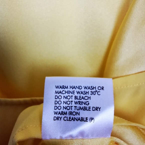 Assembly Label Top sz 10 tank style Yellow Spaghetti Straps Flowy Spring Colour - Picture 5 of 9